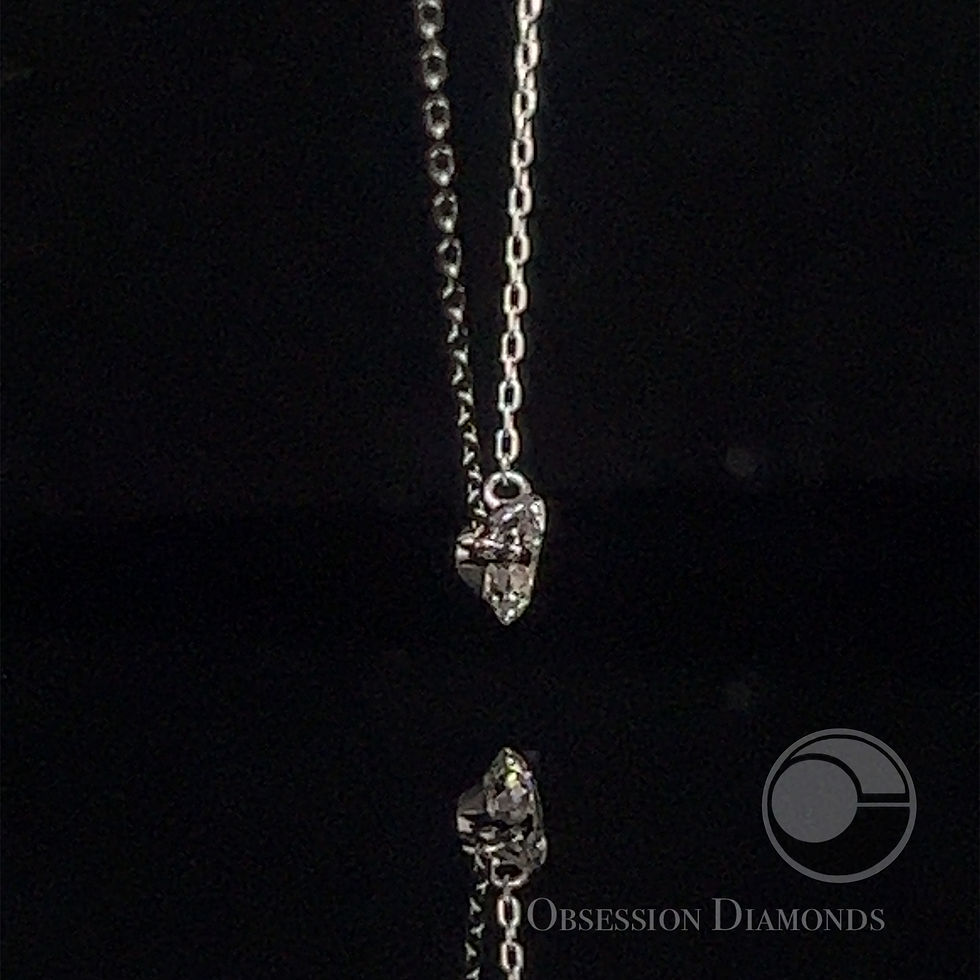 Thumbnail: Solitaire Round Diamond Layering Pendant