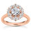 Thumbnail: Royal Crown Halo Diamond Engagement Ring