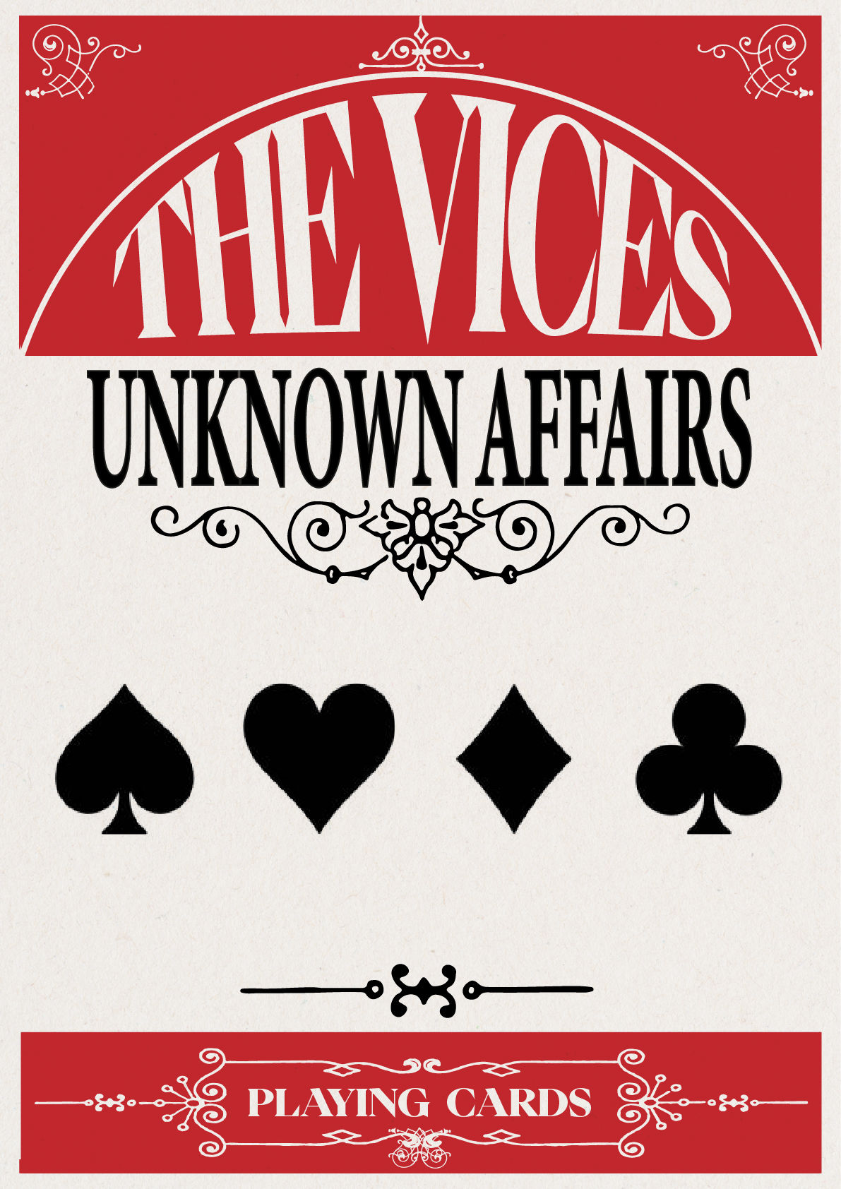 The Vices - Playing Cards 'Unknown Affairs'