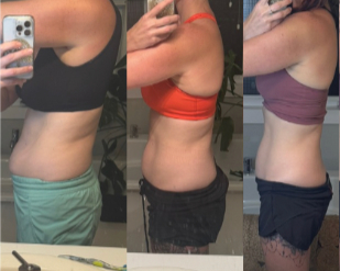 Before and After of my Results after using shaklee products for 2 weeks and then the 7 Day Cleanse