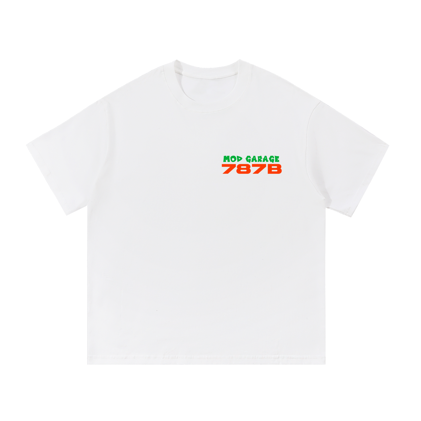 White Mazda 787B T-shirt with chest logo