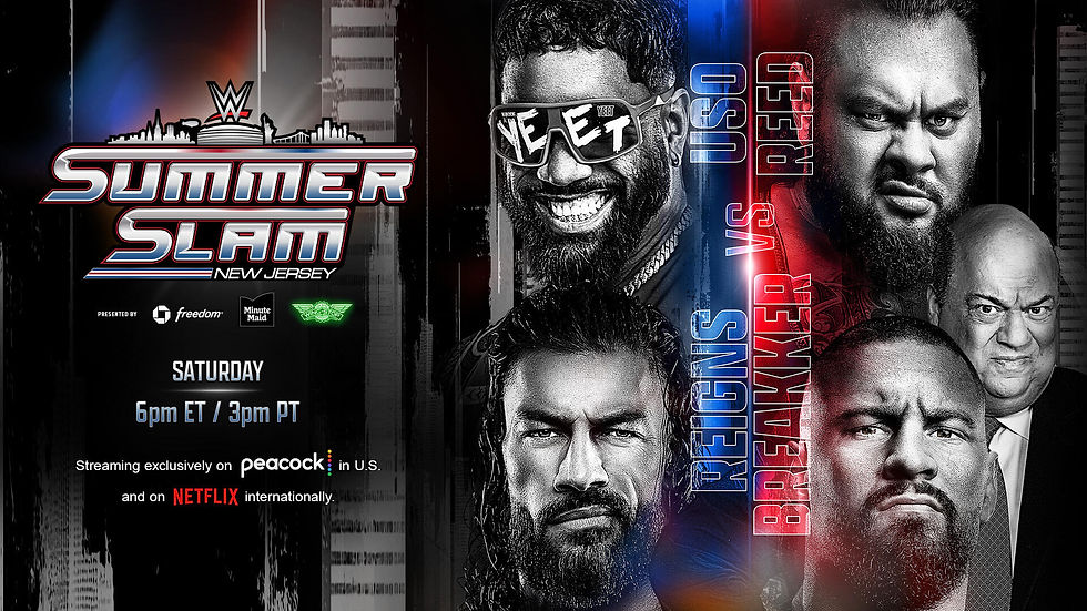Jey Uso & Roman Reigns vs Bronson Reed & Bron Breakker