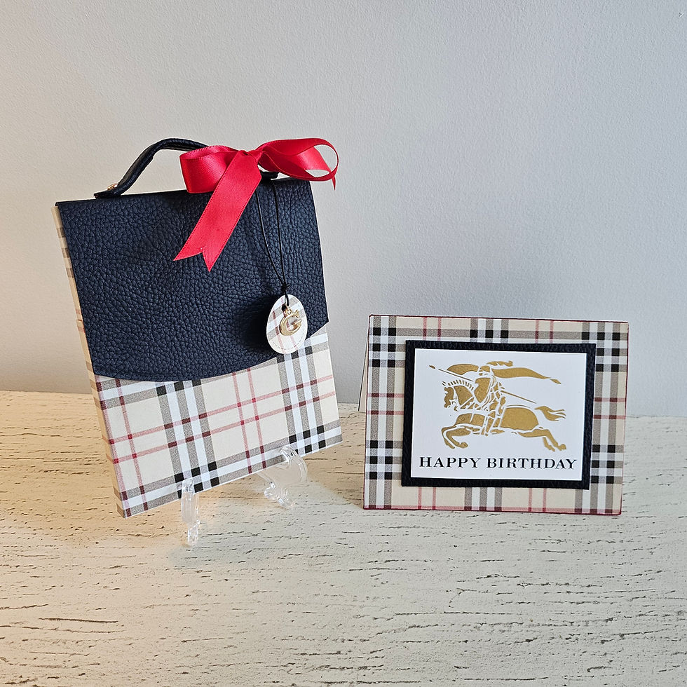 Burberry Inspired Card