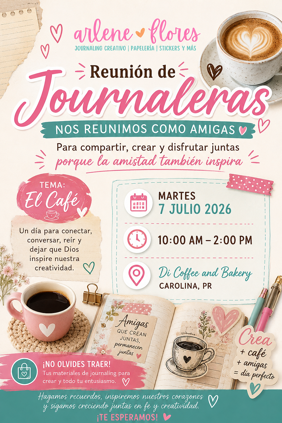 Reunión de Journaleras: Café & Journaling con Jesús