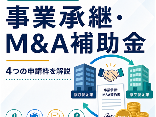 事業承継・M&A補助金の4つの申請枠