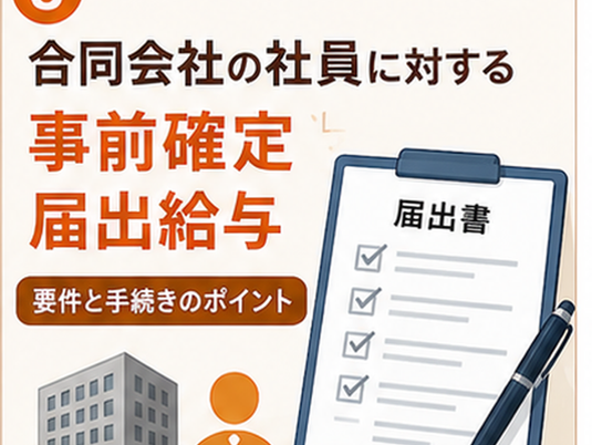 合同会社の社員に対する事前確定届出給与のサムネイル画像
