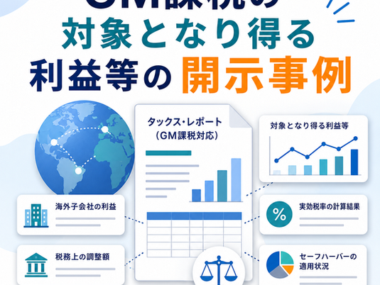 GM課税の対象となり得る利益等の開示事例