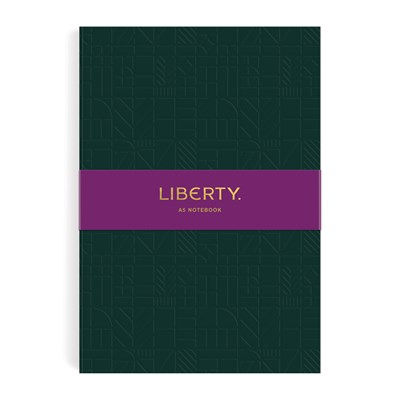 Liberty Dark Green Tudor A5 Embossed Journal