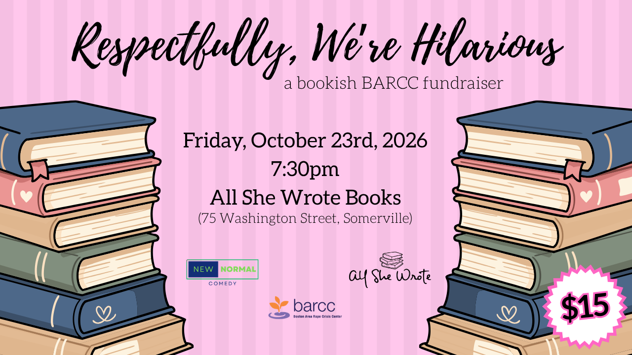 Respectfully, We're Hilarious: A Bookish BARCC Fundraiser