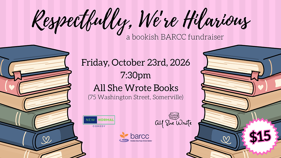 Respectfully, We're Hilarious: A Bookish BARCC Fundraiser