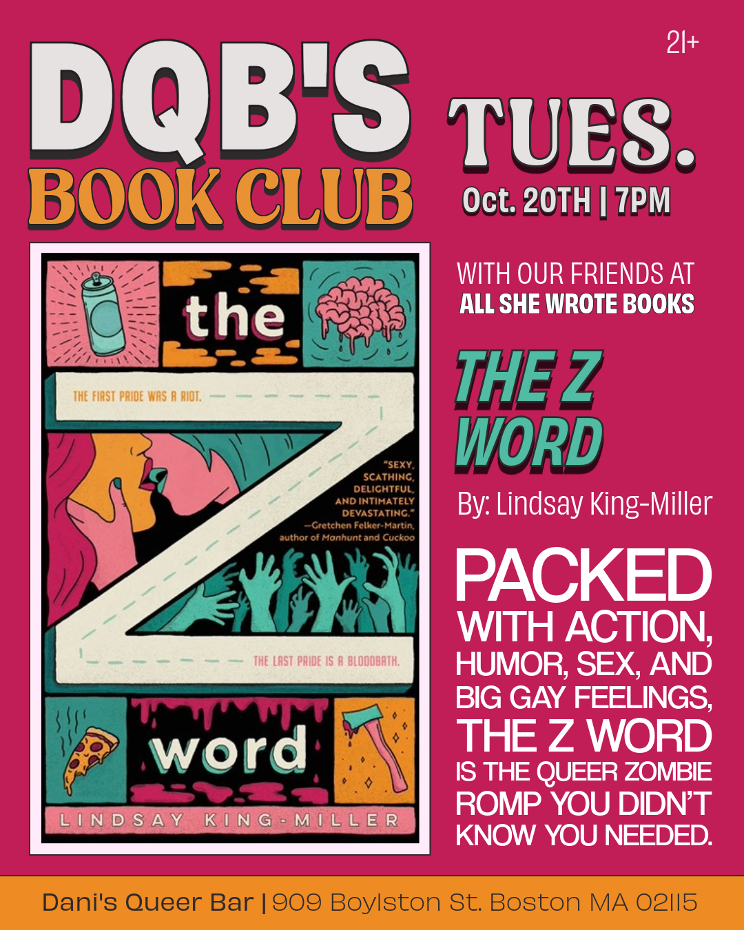 Dani's Queer Bar x All She Wrote Books Book Club: