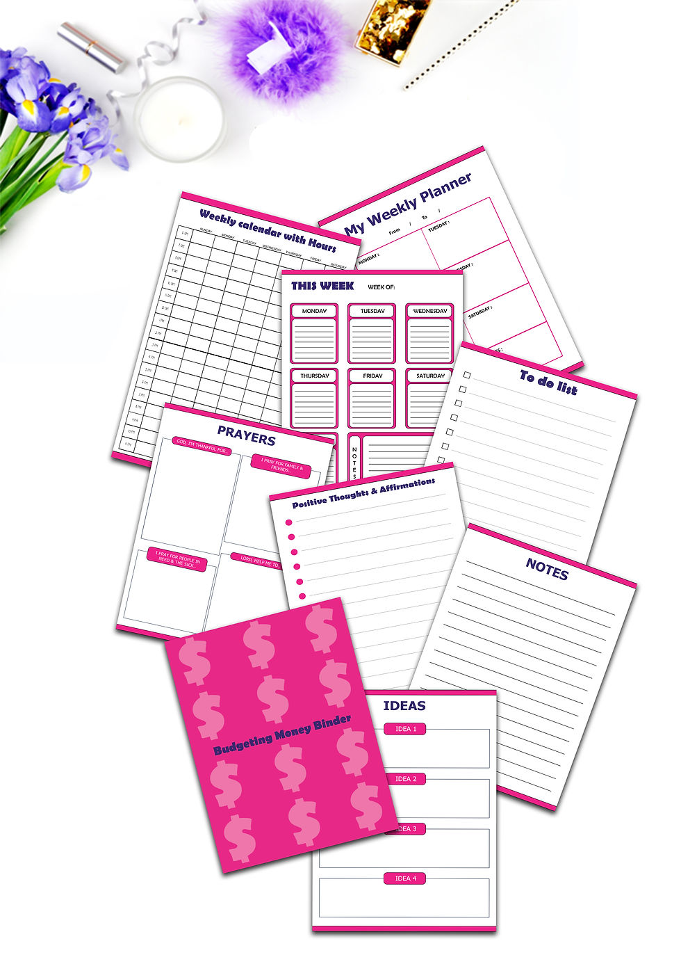 Binder Printables - Finance, Budgeting, Goals, and Health