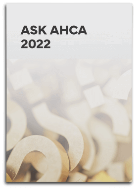 Ask AHCA 2022 Booklet Cover