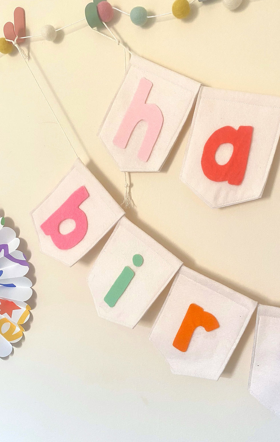Thumbnail: Multi colour 'Happy Birthday' bunting