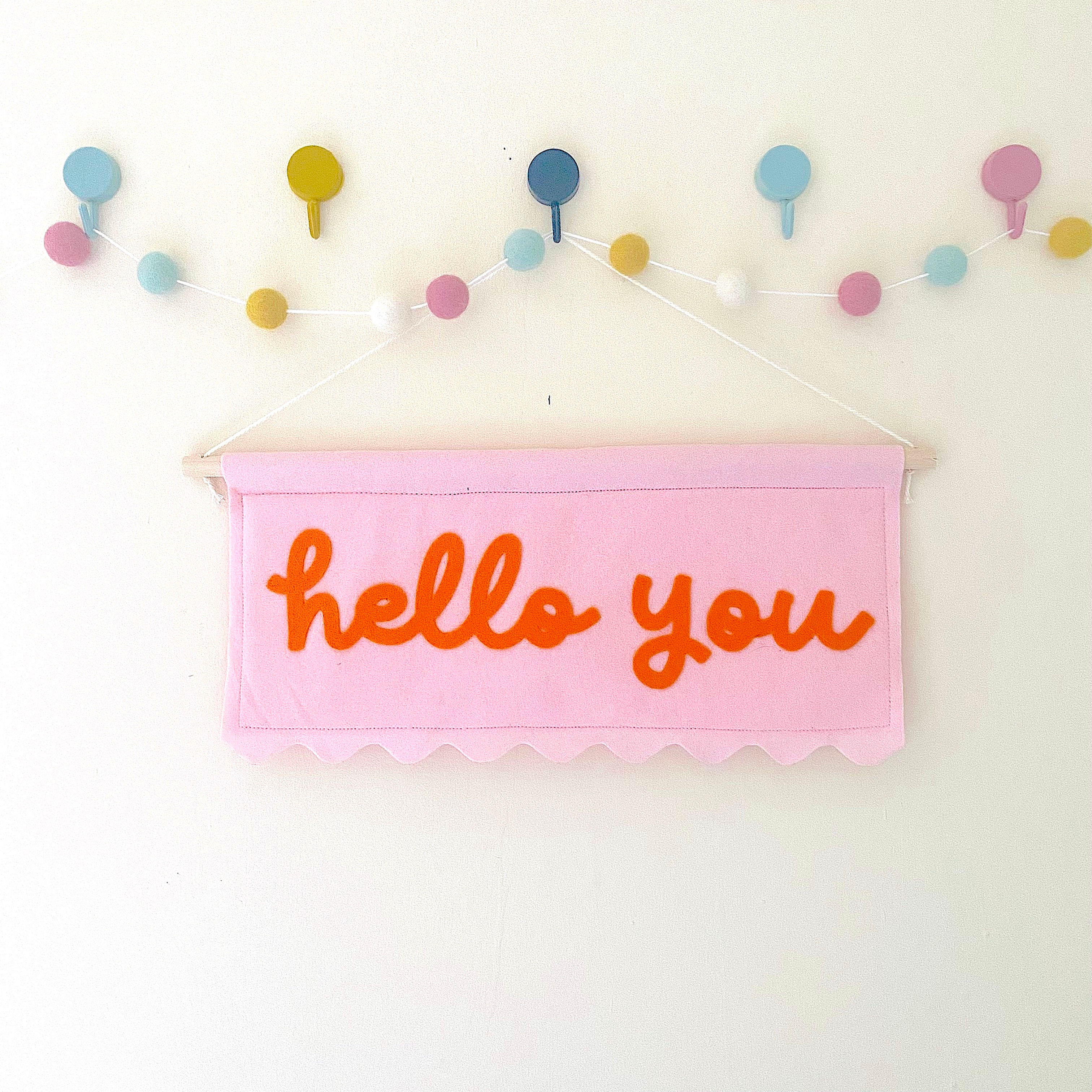 'Hello you' banner