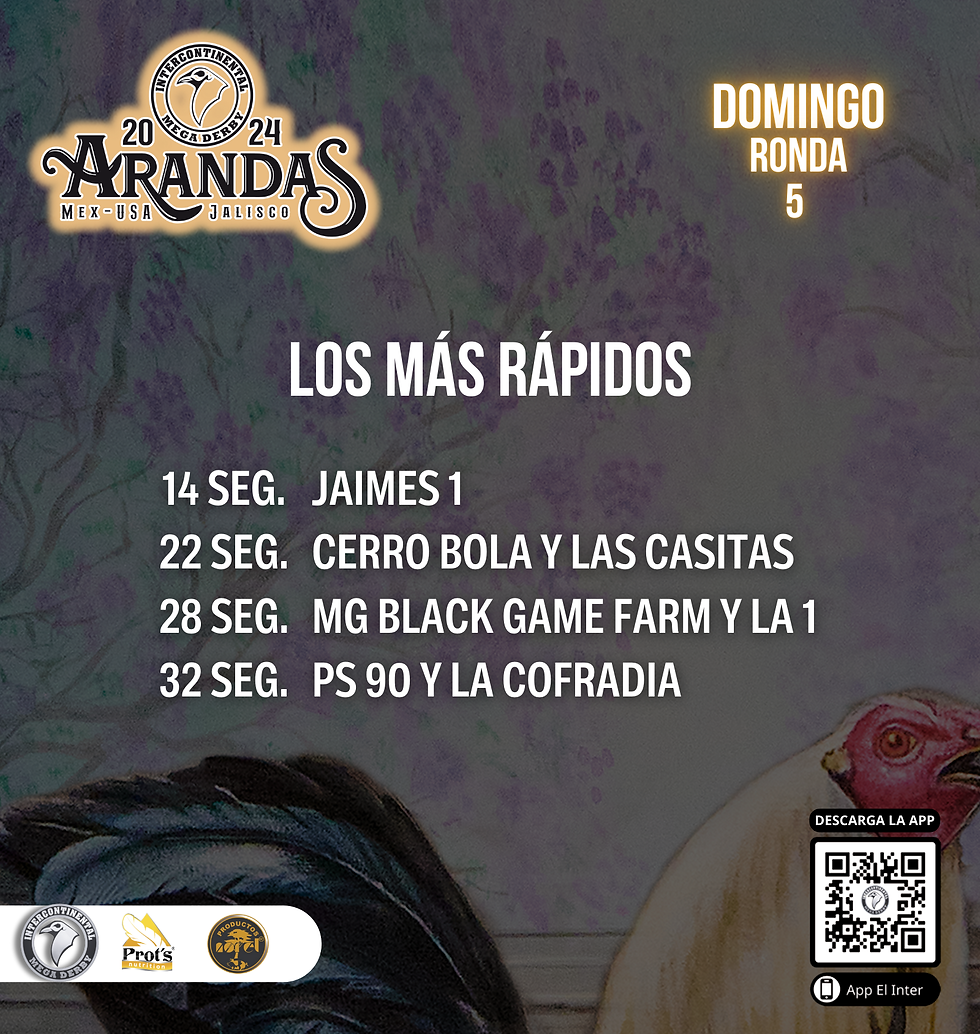 MAS RAPIDOS MIERCOLES