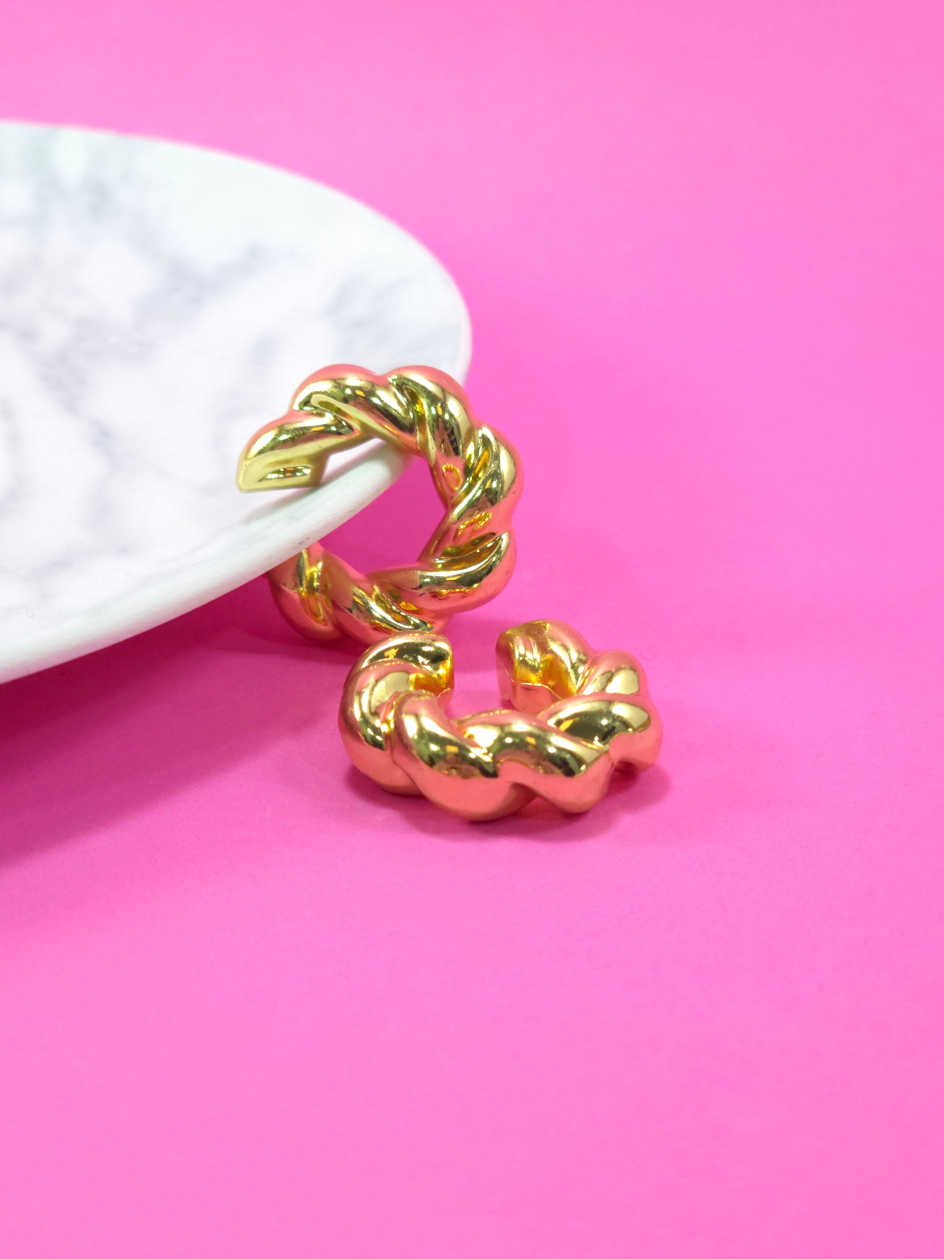 Earcuff entorchado tipo chunky