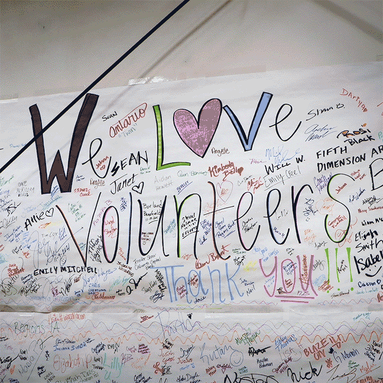 We Love Volunteers