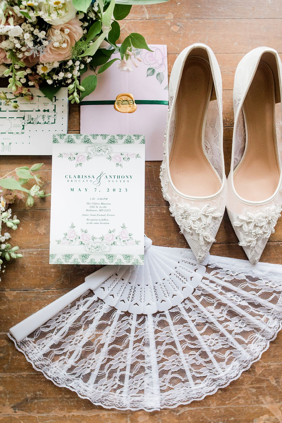Invitation and Vellum Wrap