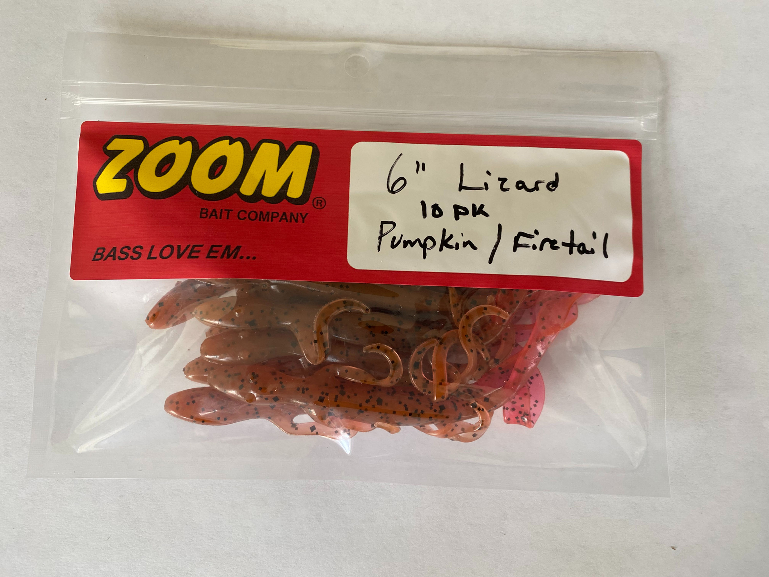 Zoom 6" Lizard - Pumpkin/Firetail