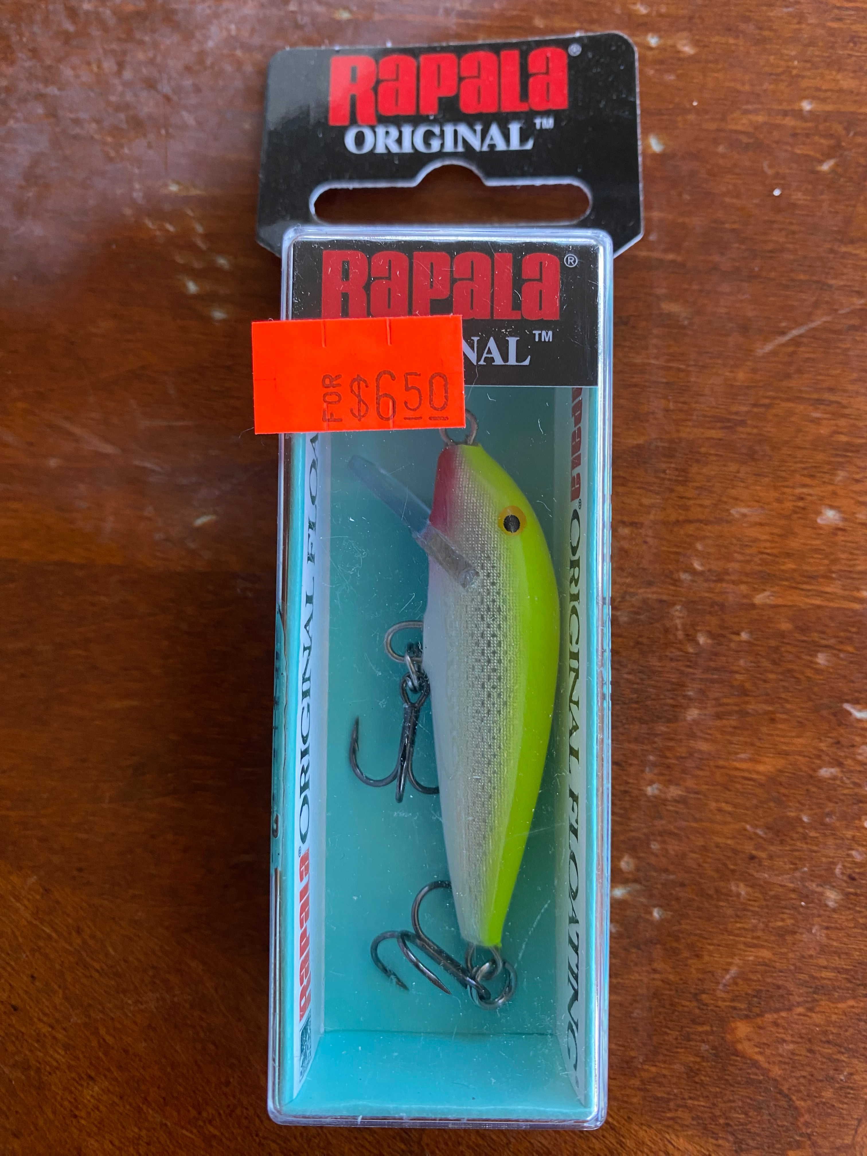 Rapala Original F-5 - Silver Fluorescent Chartreuse