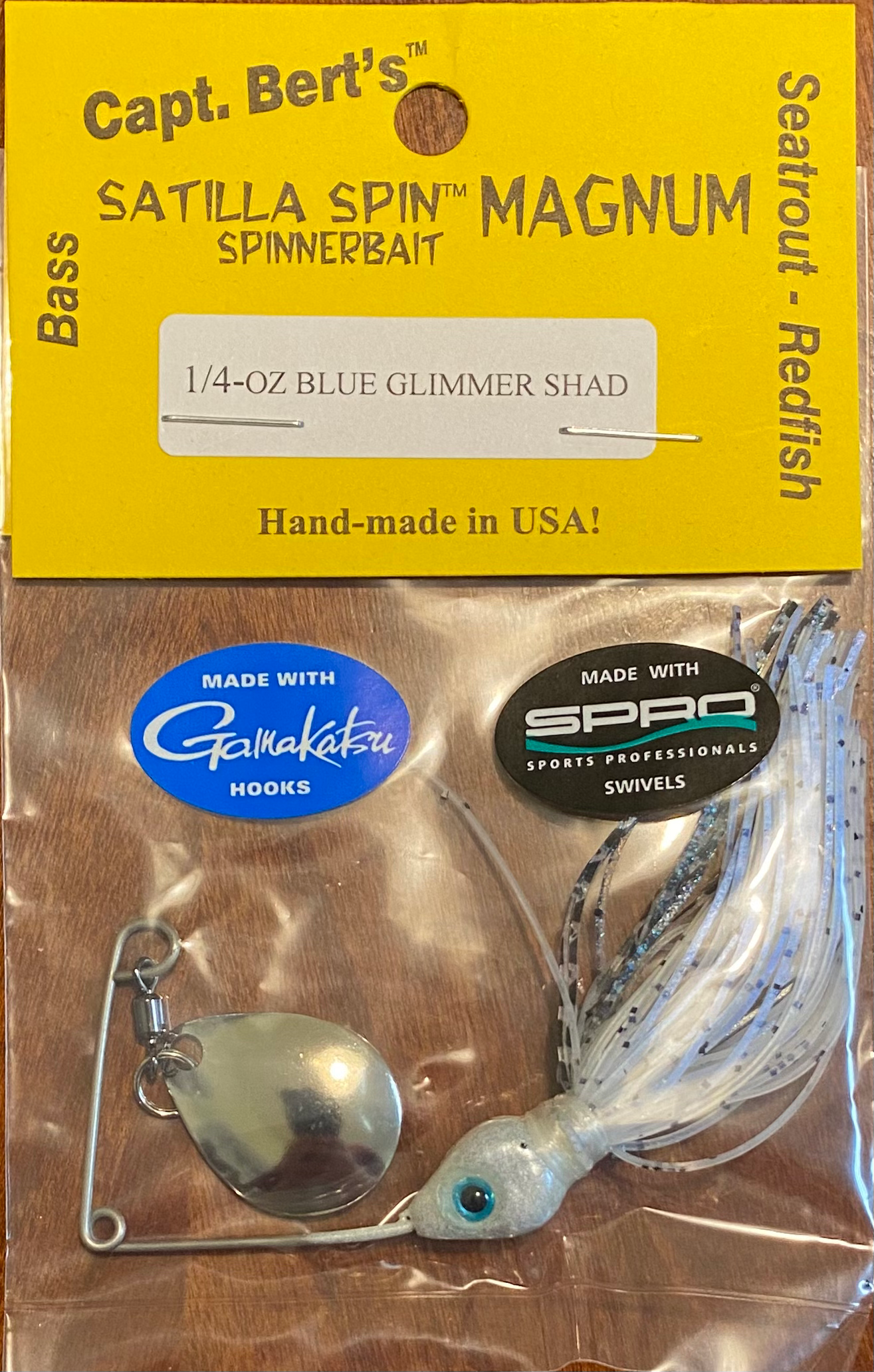 Capt. Bert's Satilla Spin - Blue Glimmer Shad