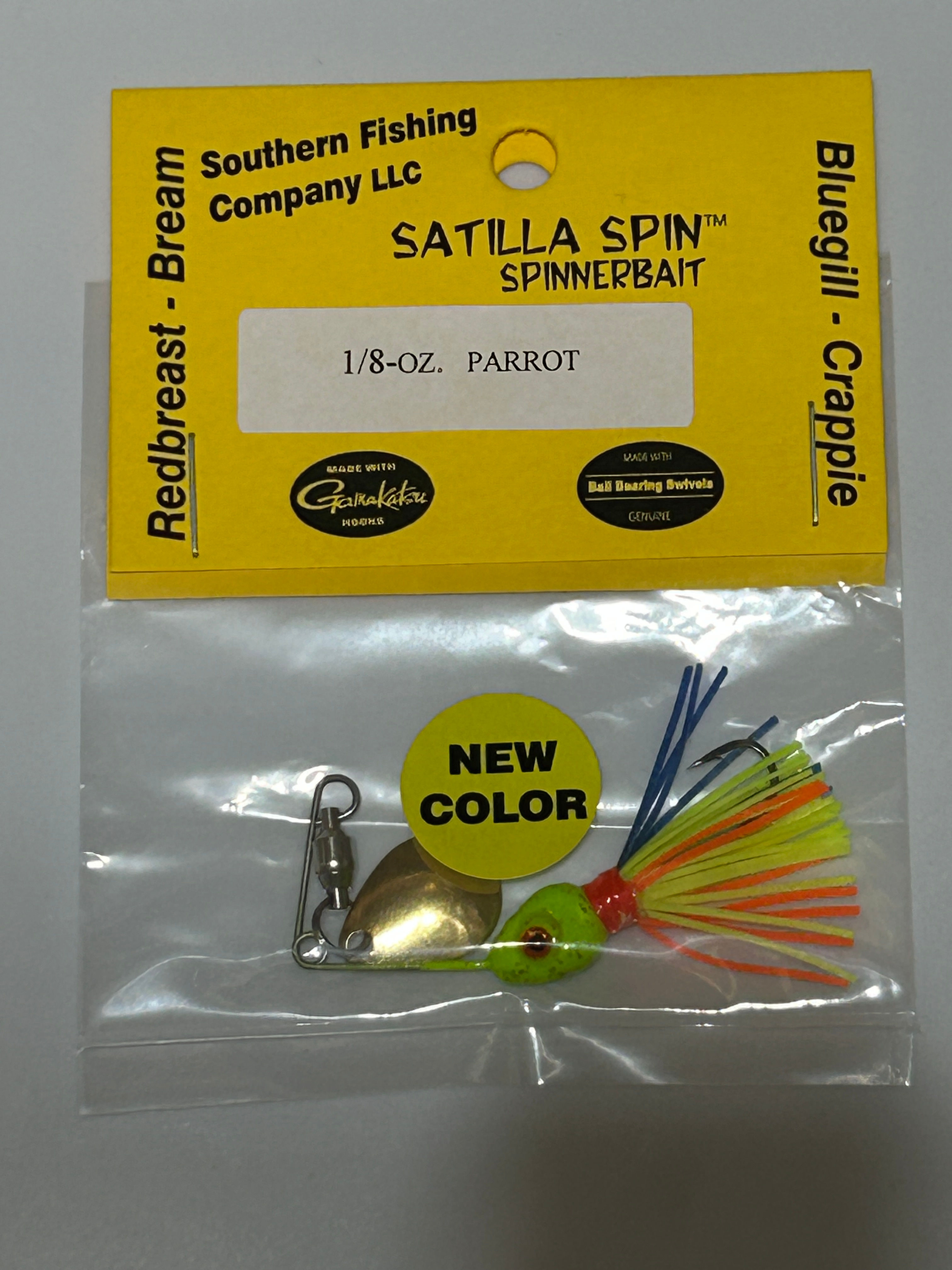 Satilla Spin Spinnerbait- Parrot
