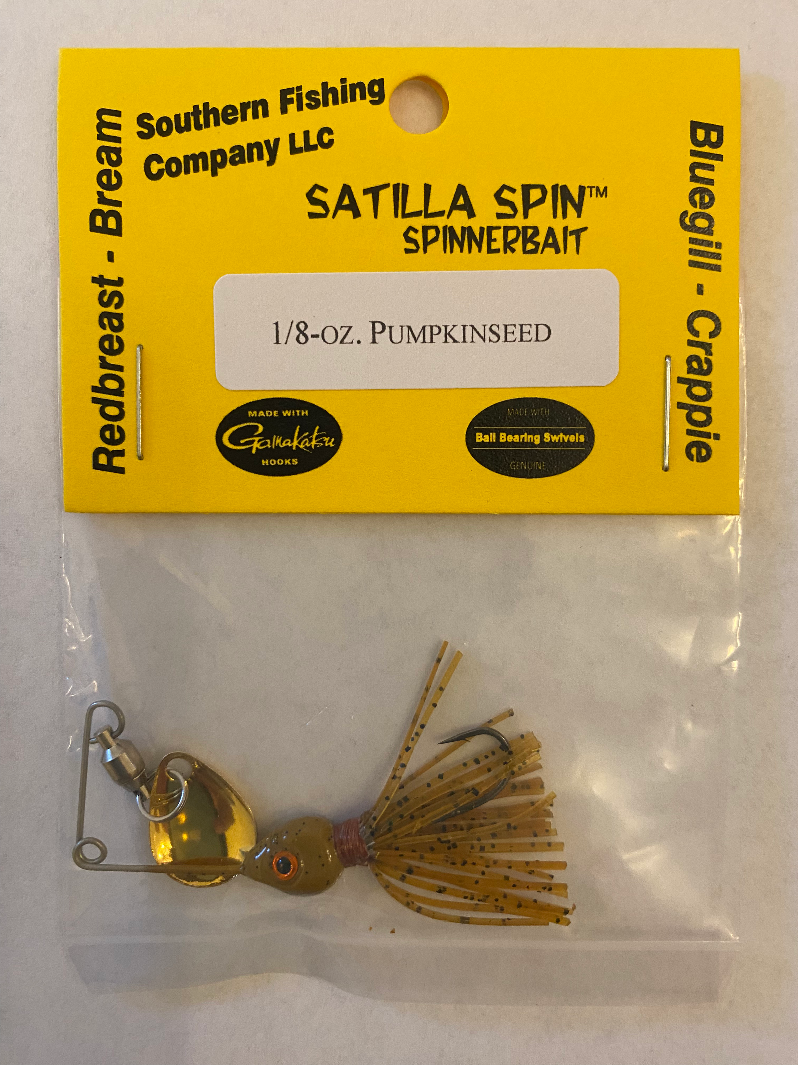 Satilla Spin Spinnerbait - Pumpkinseed 1/8oz