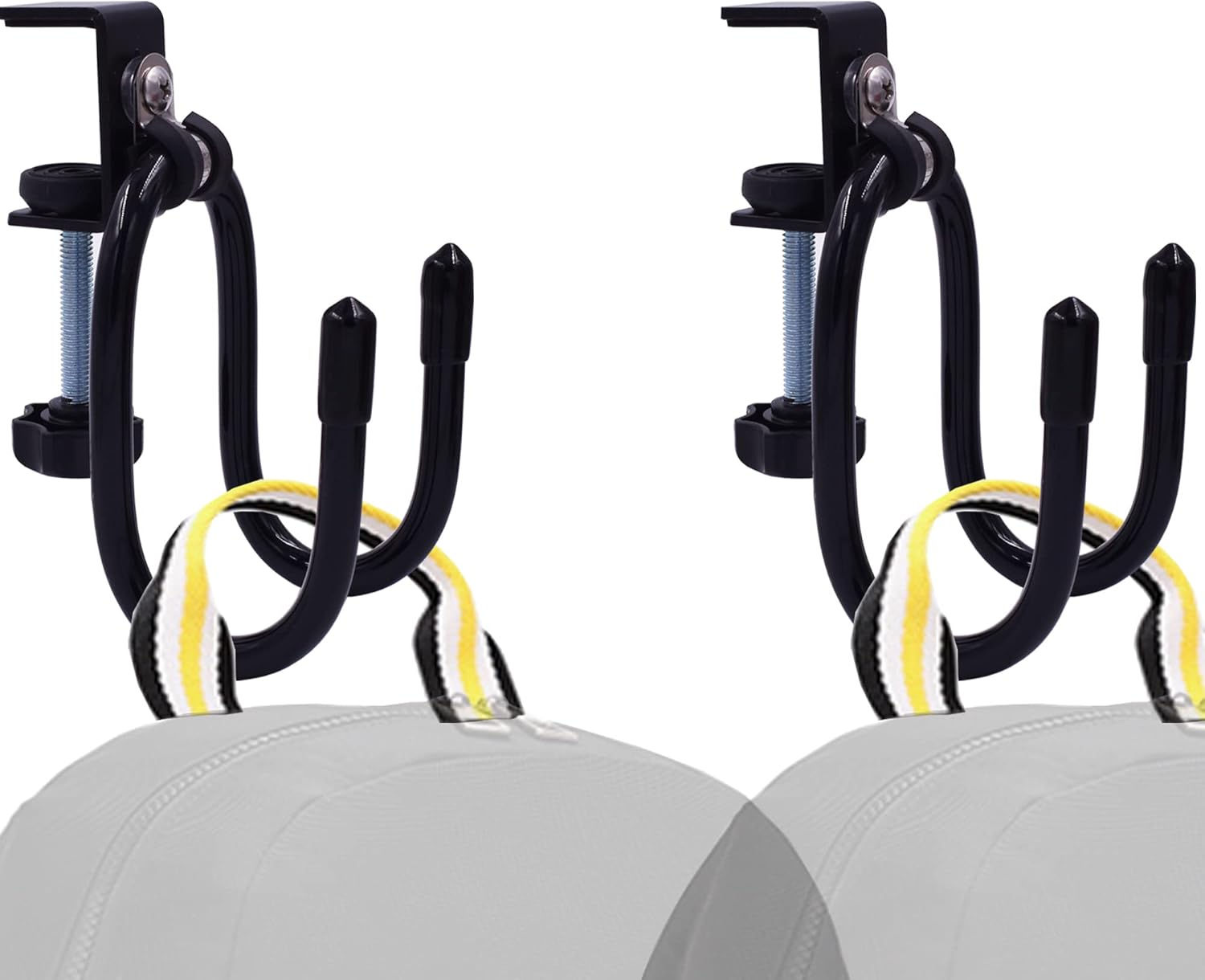 YYST Desk Mount Bag Holder Hook Clamp-On Backpack Hanger Reduce Desk Clutter (2