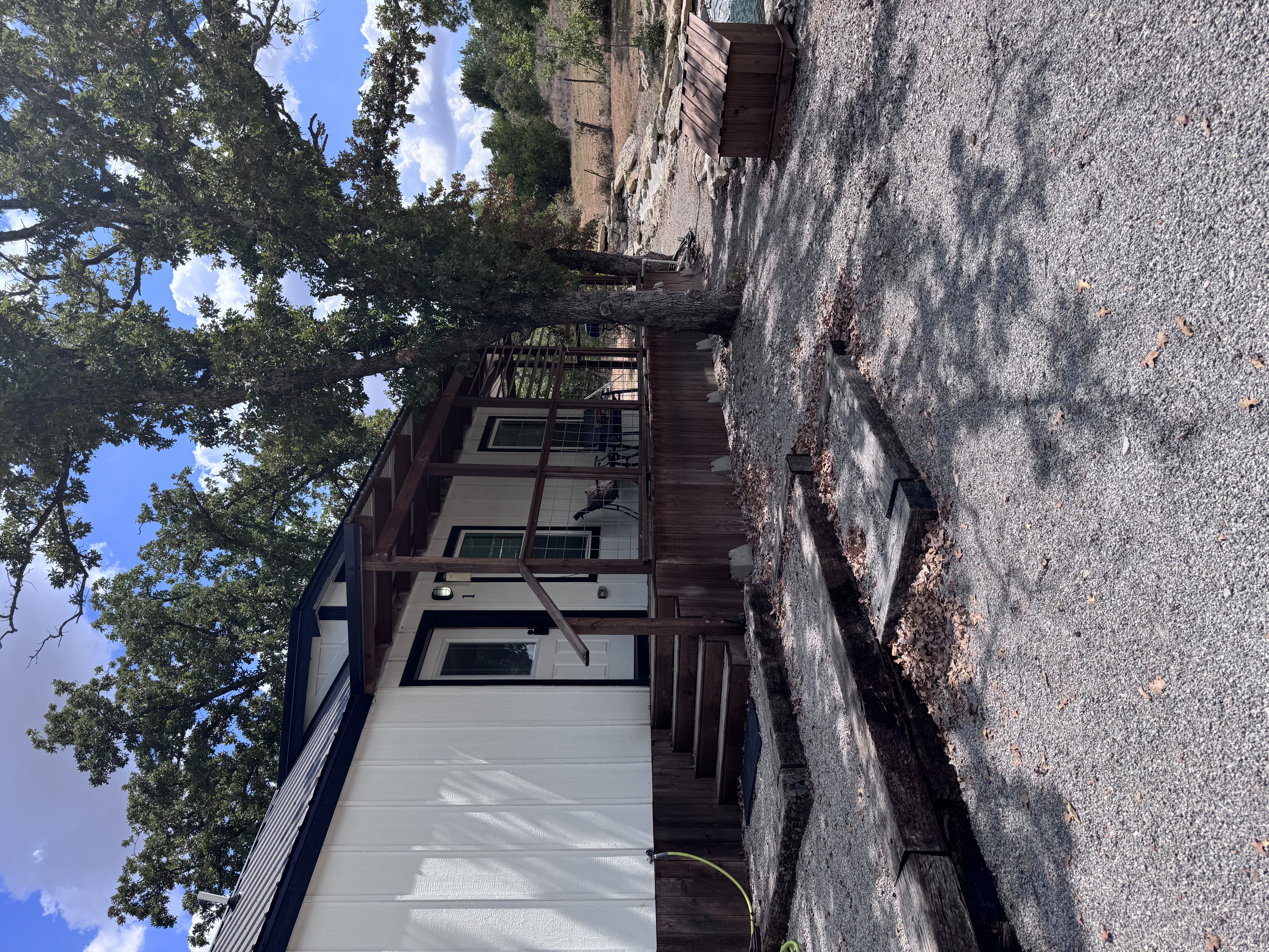 Luxury cabin and RV resort grounds.