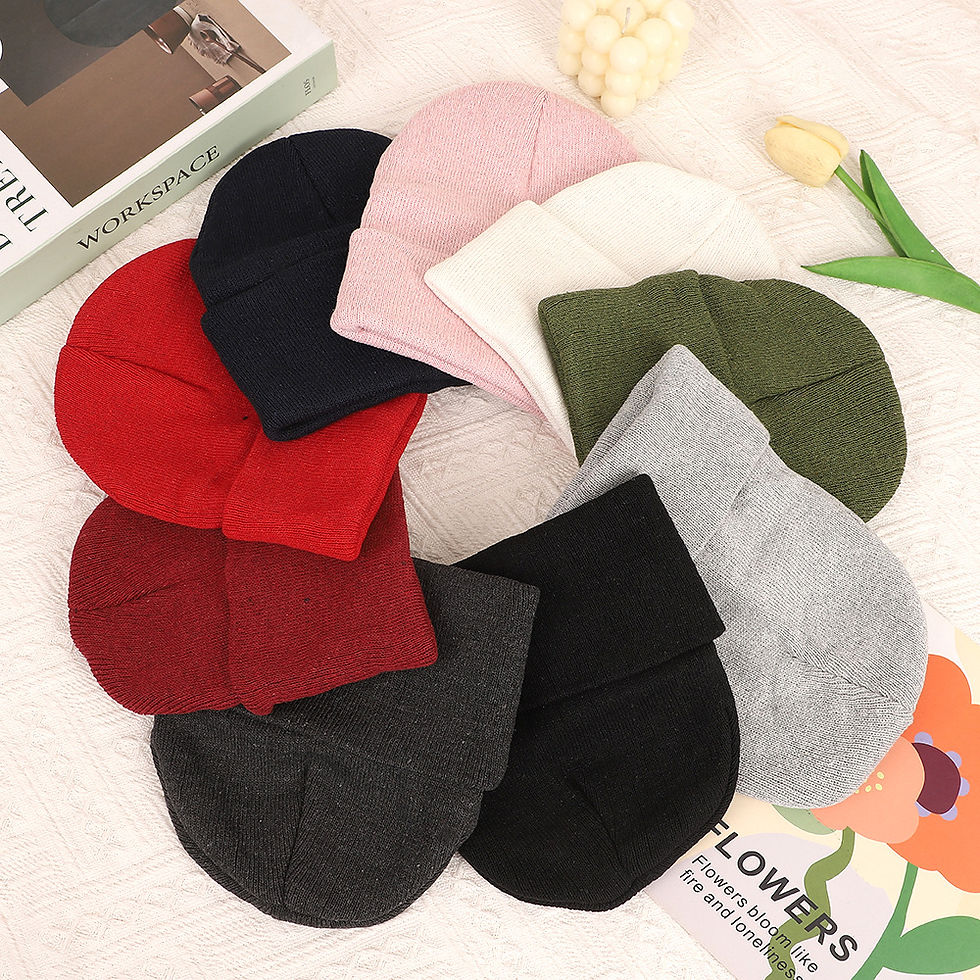 Thumbnail: Winter Hats for Men Woman New Beanies Knitted Solid Cute Hat Girls Autumn Female