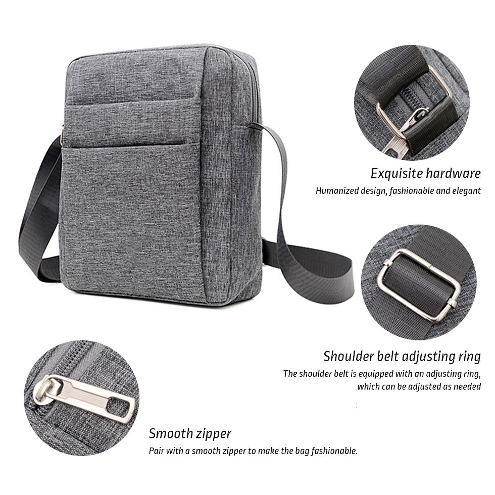 Thumbnail: Men's Shoulder Bag Retro Oxford Men Side Crossbody Bags Fashion Solid-Color Casu