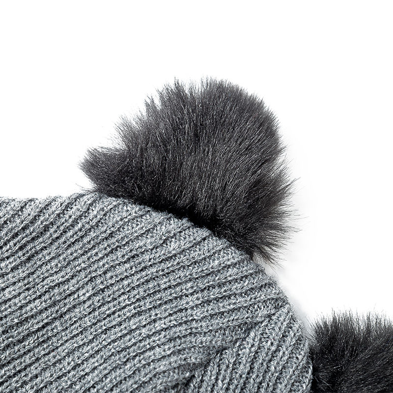 Thumbnail: Cute Cat Ear Women Beanie Hat Warm Winter Hats For Women