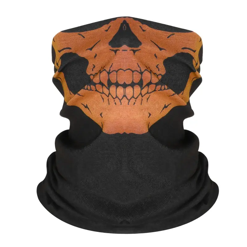 Thumbnail: Men Scarf Halloween Ride Bandana Women Headscarf Ski Skull Half Face Mask Ghost 