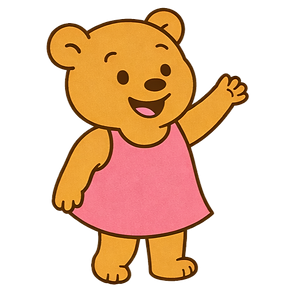 M. Brooklyn & Bear Co. bear mascot logo stylish kids clothing boutique playful children’s fashion