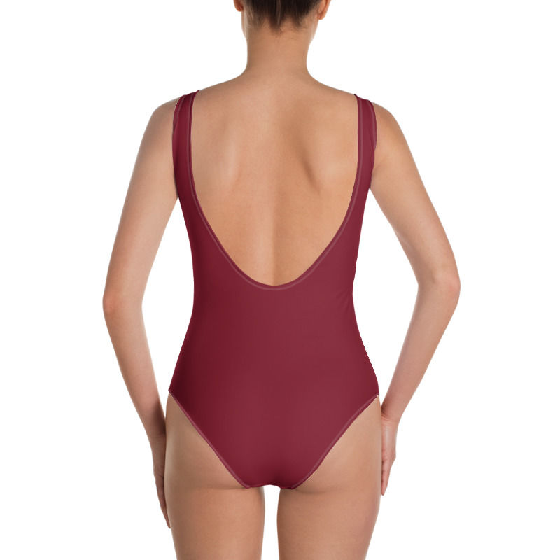 Thumbnail: Canada Swim Bike Run Triathlon Woman Swimsuit Rear View