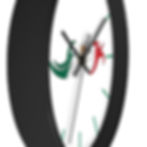 Mexico Swim Bike Run Triathlon Wall Clock Black Side View