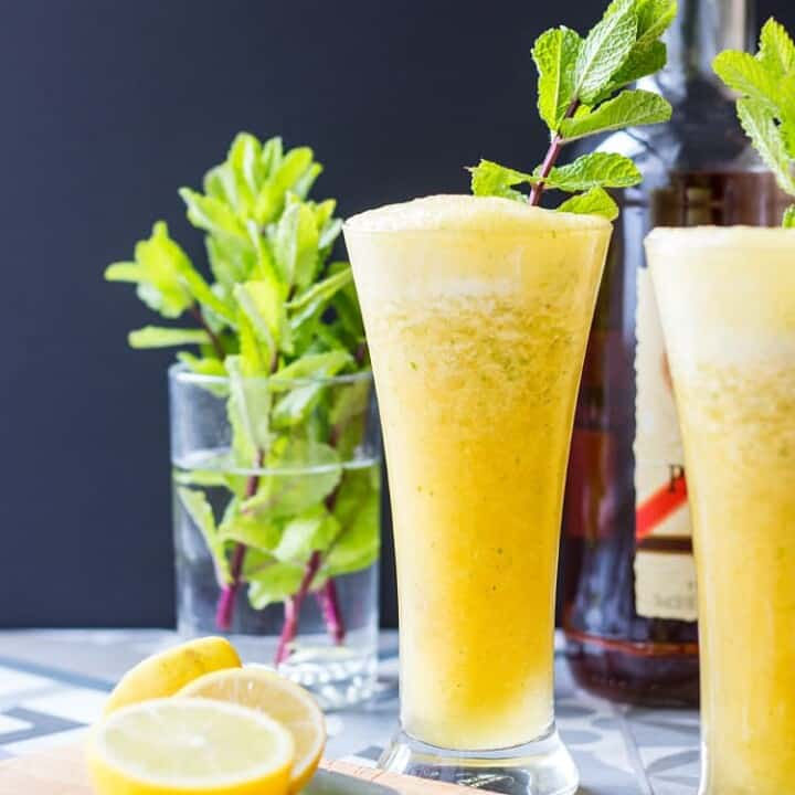 Rum, lime, pineapple-poblano, mint