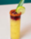 100% Blue Agave Tequila, Orange Liqueur, Pineapple Juice, Lemon Juice, Orange Juice, Beet Juice