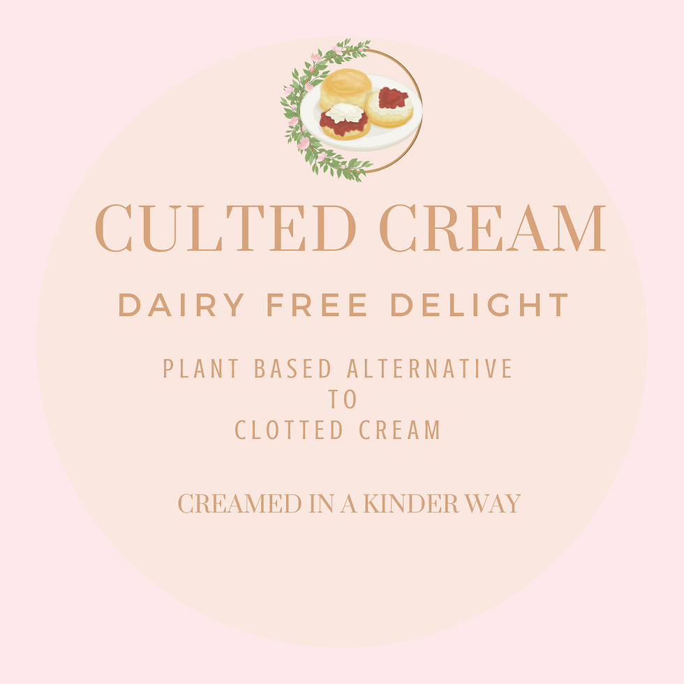 Culted Cream Dairy Free Delight Plantbased Alternative Clotted Cream