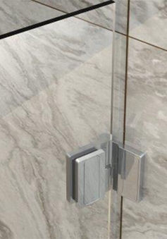 Glass shower door hardware