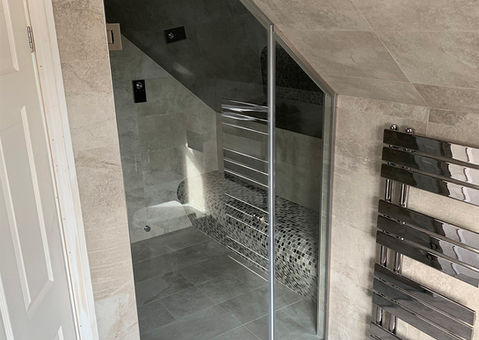 Glass shower door cut to size