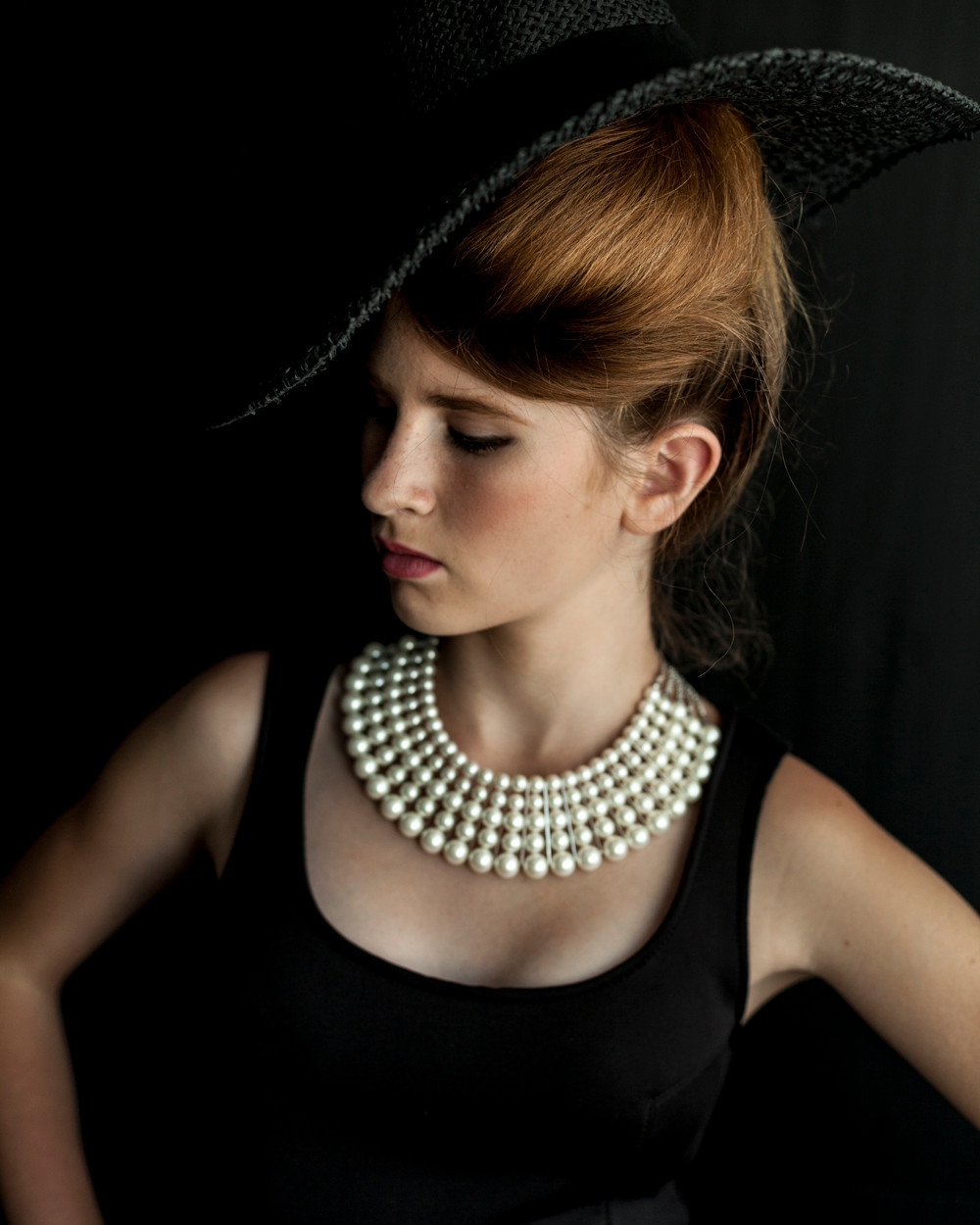 Audrey, a la Audrey Hepburn in Breakfast at Tiffany's.