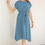 Thumbnail: Women's Indigo Elastic Waist Tieed Dress