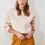 Thumbnail: Embroidered Crop Knitted Sweatshirt