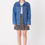 Thumbnail: Women's Navy Blue Boyfriend Denim Jacket