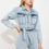 Thumbnail: Blue Belted Denim Overalls