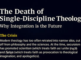 The Death of Single-Discipline Theology: Why Integration is the Future