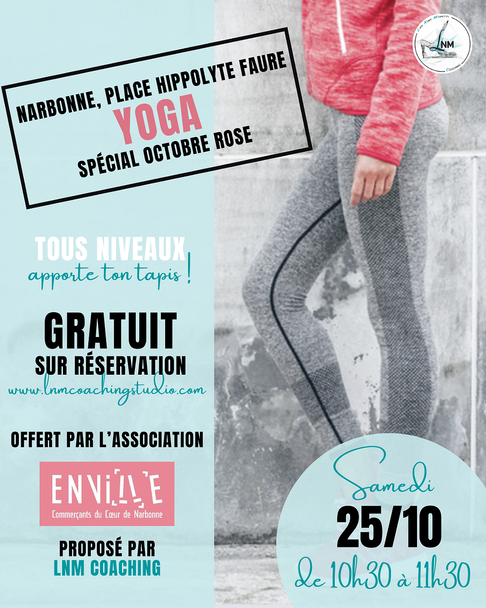 YOGA EN VILLE SPECIAL OCTOBRE ROSE