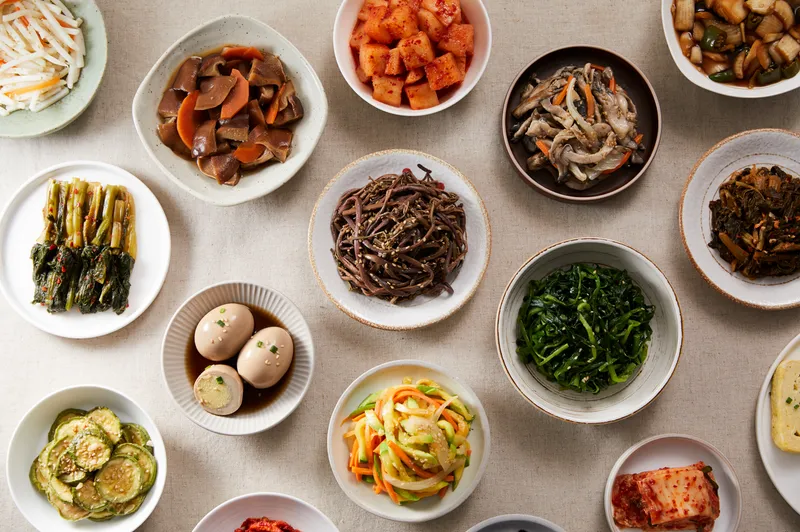 Arranged Food and Objects